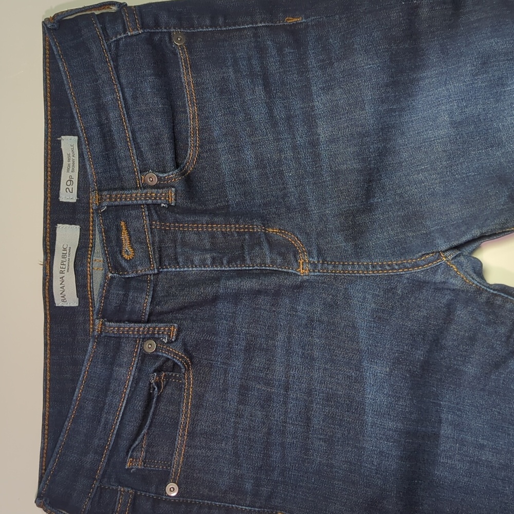 Banana Republic Jeans  High Rise Skinny Ankle Medium Wash Classic Stretch